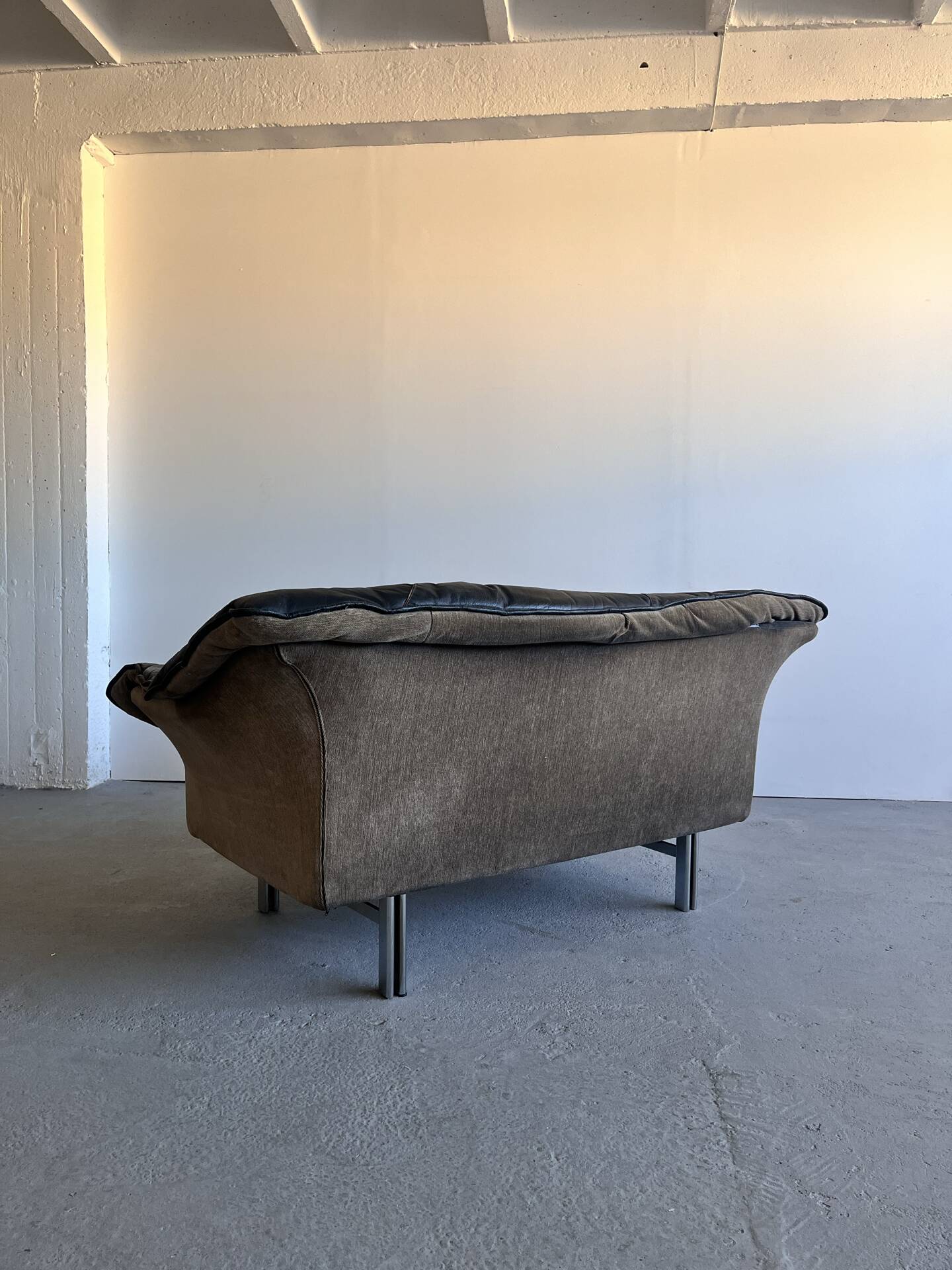 Canapé en cuir par Ulferts Suède, années 1970, milieu du siècle.