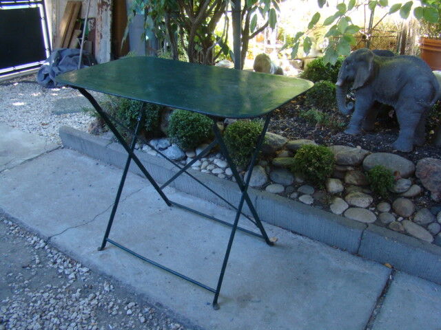 Old garden iron table