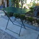 Old garden iron table
