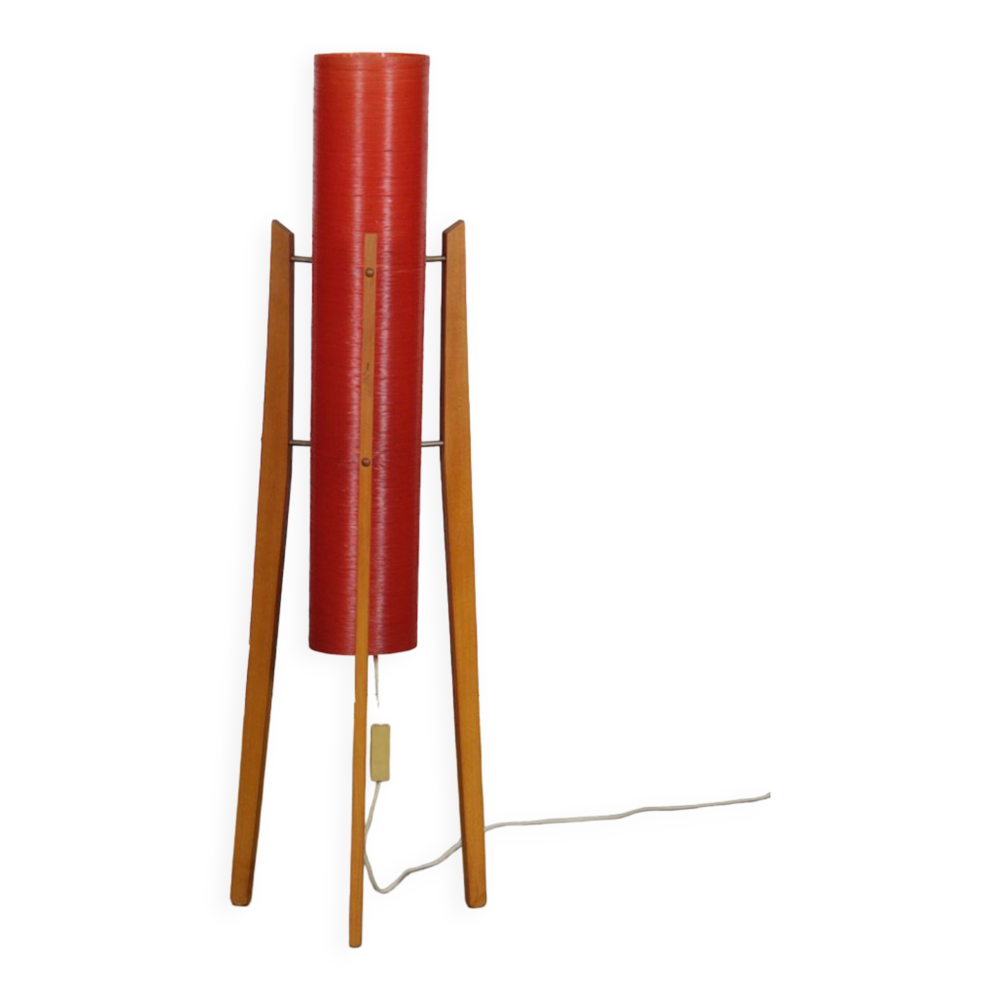 Fiberglass floor lamp produced by Novoplast, 1970