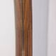 Vintage 1970s oval wall mirror in wood, italian design