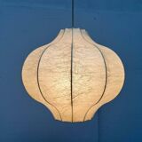Modern mid-century Cocoon pendant lamp by Friedel Wauer for Goldkant Leuchten, 1960s.