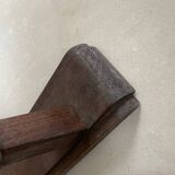 Antique wooden wall coat rack