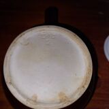 Old used ceramic teapot