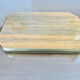 Octagonal tray in marquetry and brass, Italy, Art Deco 1940s 1950s