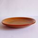Lot de 2 assiettes à dessert marron opaline