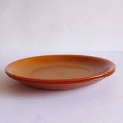 Set of 2 opaline brown dessert plates