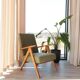Vintage Design Kiwi Green Boucle Armchair