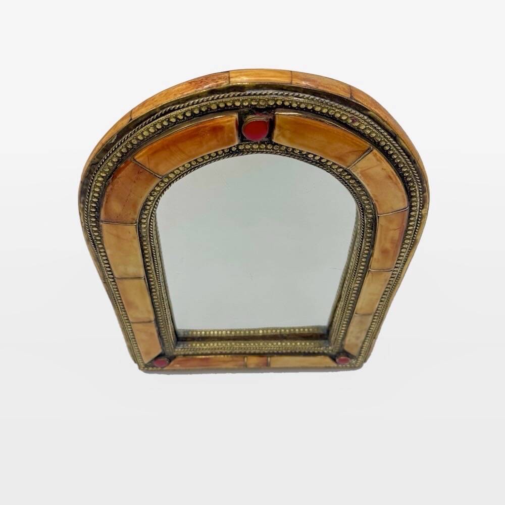 Miroir marocain laiton années 80