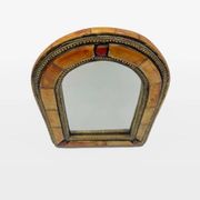 Moroccan brass mirror from the 1980s.