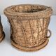 Rustic Pair of Spanish Andalusian Woven Esparto Baskets 1960s