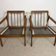 a pair of Scandinavian armchairs in teak from the 1960s