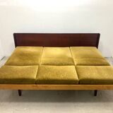 Jitona sofa bed, vintage czech 1960s