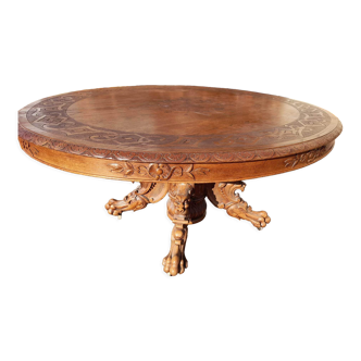 Extension table style Henri II era Napoleon III -4m20