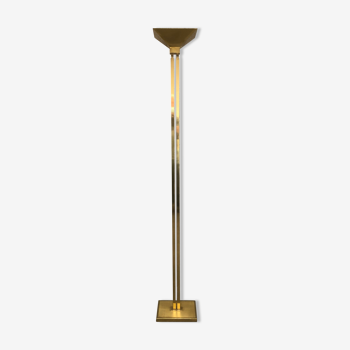 Halogen gold brass lamp design of the 70s