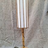 Lampadaire en rotin