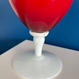 Red opaline vase