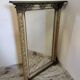 Large antique wooden mirror