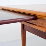 Table basse en bois de rose de Johannes Andersen Danemark années 1960