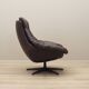 Leather swivel armchair, Danish design, 1960s, designer: H.W. Klein, manufa