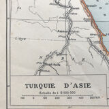 Türkiye vintage map of Asia