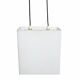 Cubic hanging lamp in opaline, 1960s