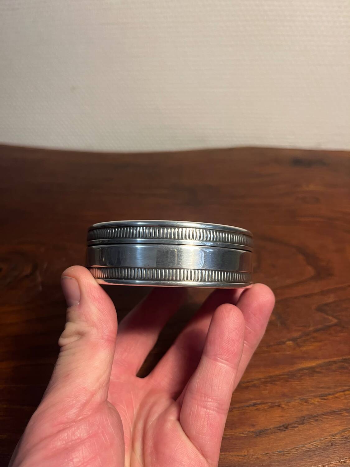 Silver-plated metal box from Pierre Meurgey Paris