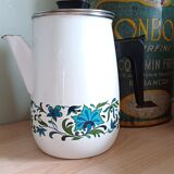 Enamelled teapot