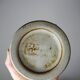 Set of 4 vintage glazed stoneware cider bowls/ice cream cups with stems.