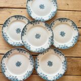 6 antique dinner plates