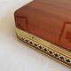 1950s marquetry and brass tabletop