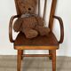 Curved wooden child's armchair - early 20th century