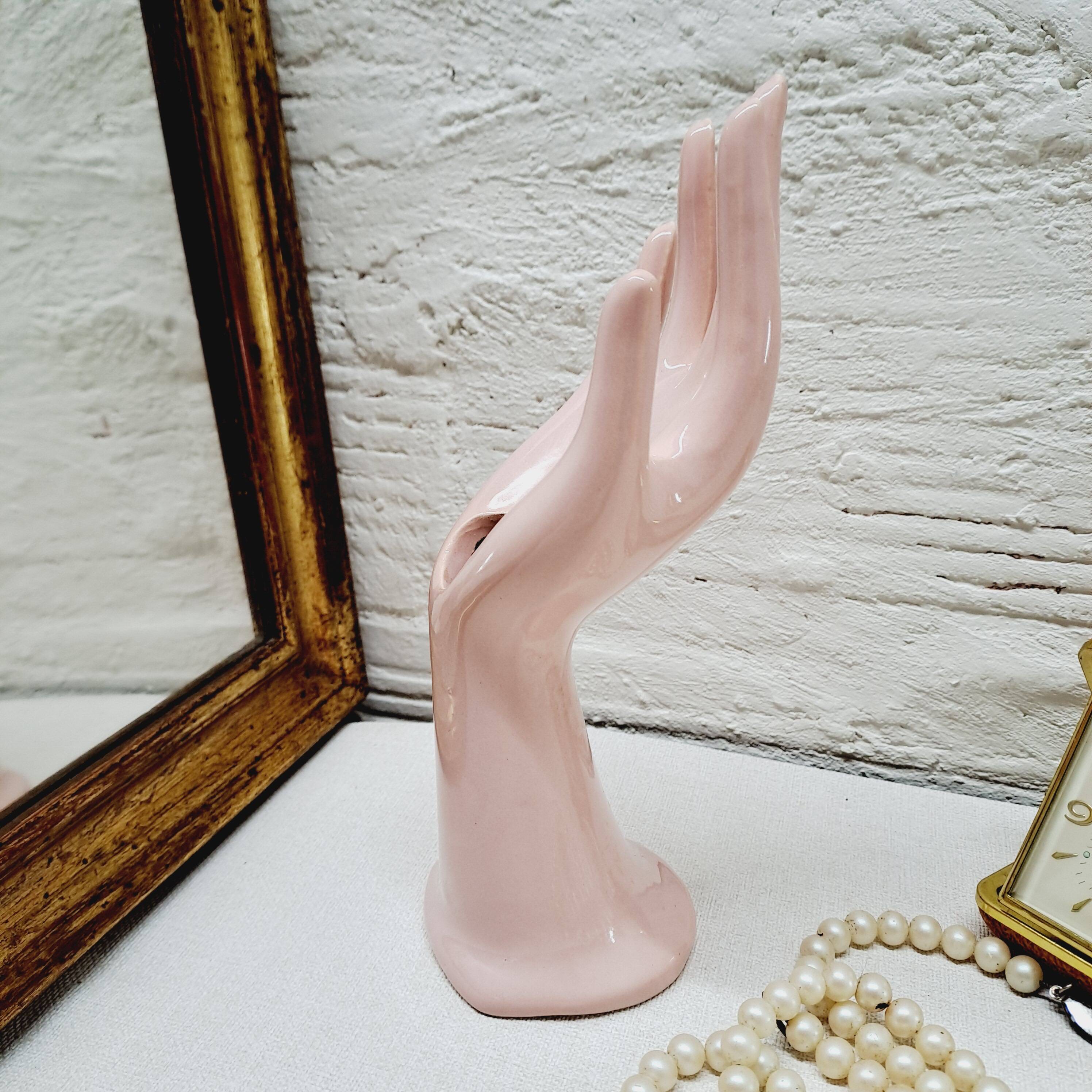 Powder pink hand ring size