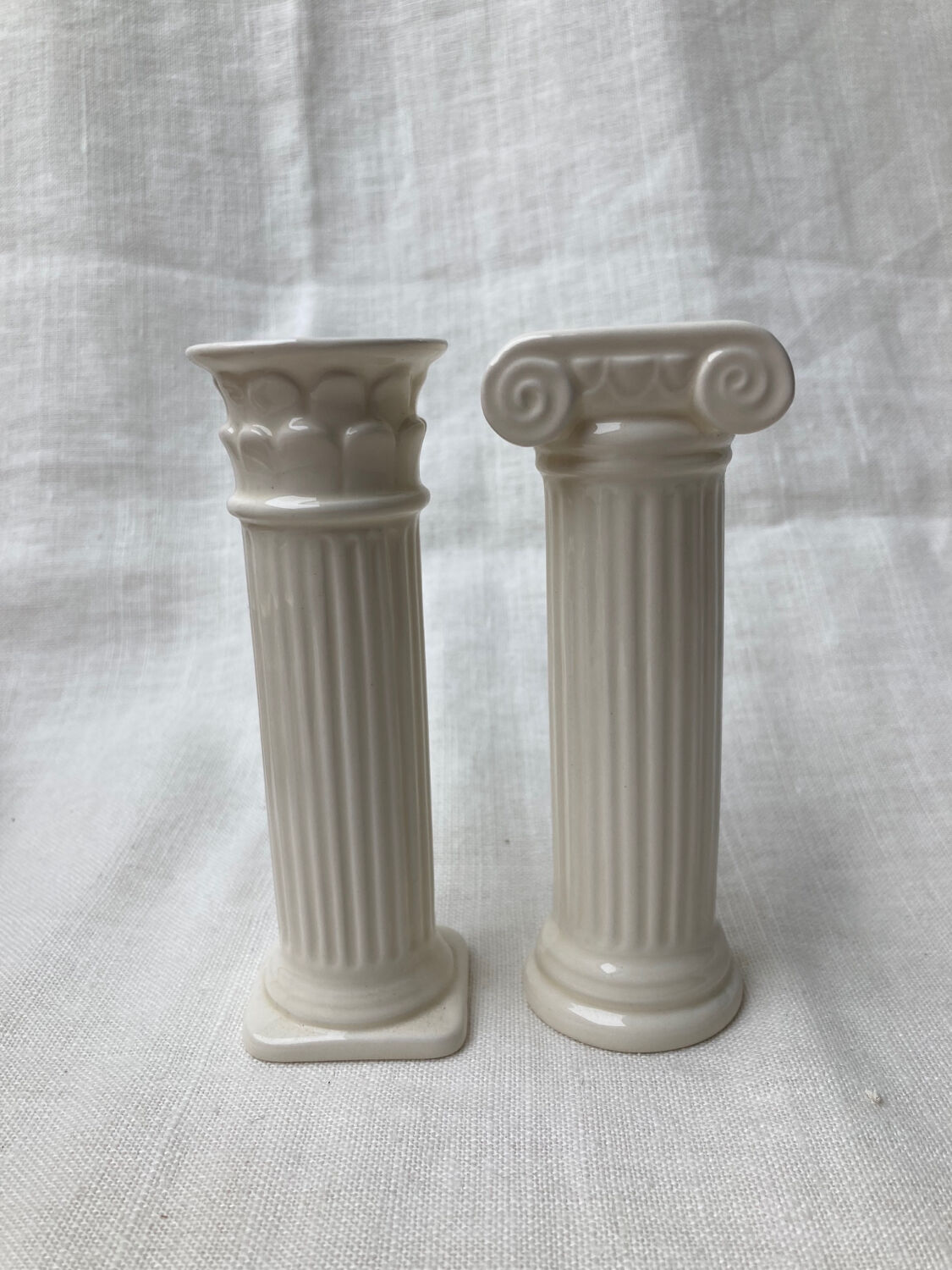 Roman column salt shaker and pepper shaker