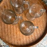 Four vintage mugs
