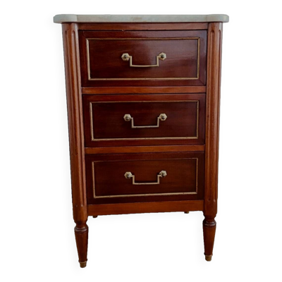 Commode d'entre deux de style Louis XVI en acajou XX siècle