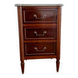Commode d'entre deux de style Louis XVI en acajou XX siècle