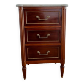 Commode d'entre deux de style Louis XVI en acajou XX siècle