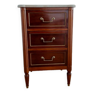 Louis XVI style chest of drawers in mahogany 20th century