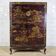 Vintage Chinese cabinet (red/gold) traditional scene bohomian