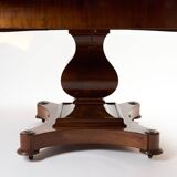 Original English round dining table, antique