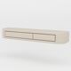 Contemporary Handmade Textured Plaster Floating Drawer with Walnut Interior