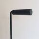 Designer umbrella stand in black lacquered metal