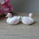 Vintage ceramic duck salt shaker and pepper shaker set