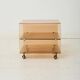 Side table on wheels, Michel Dumas, Roche Bobois, 1970