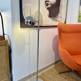 2-light eyeball floor lamp in chrome