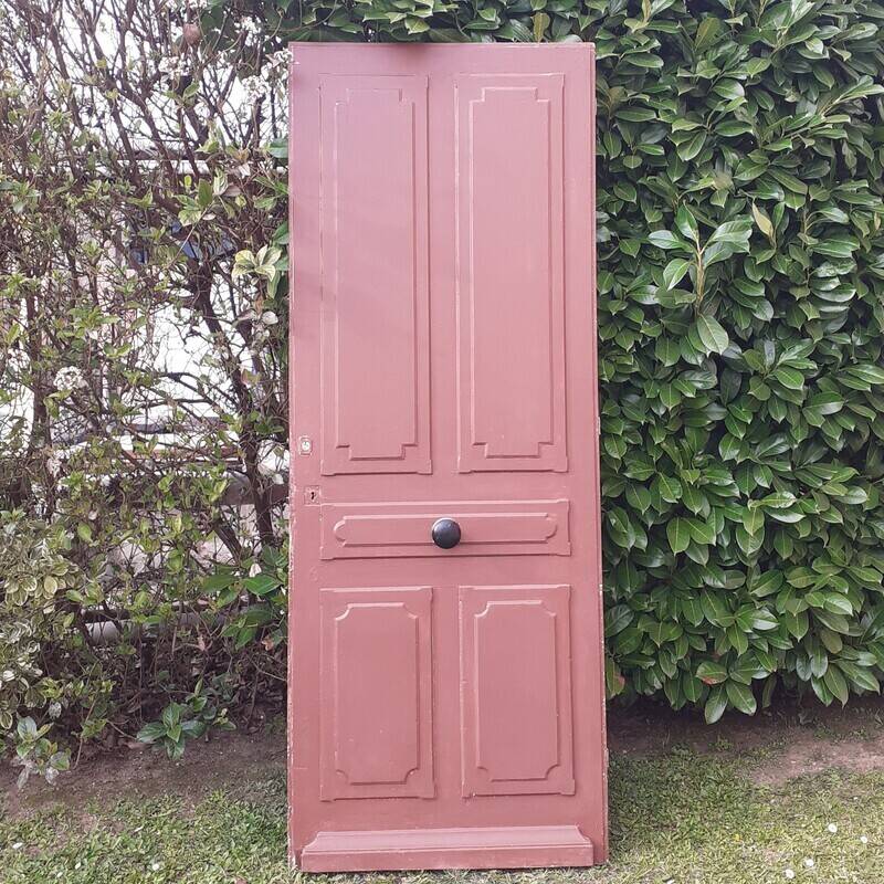 Old exterior entrance door solid H225xW86cm solid wood