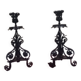 Paire de chandelier art nouveau