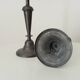 Pair of large old candlesticks in solid pewter