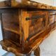 Solid olive wood sideboard from Maison Skela, 1960s
